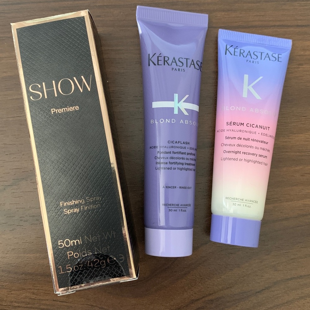 Kerastase blonde absolu and Show premiere finishing spray bundle